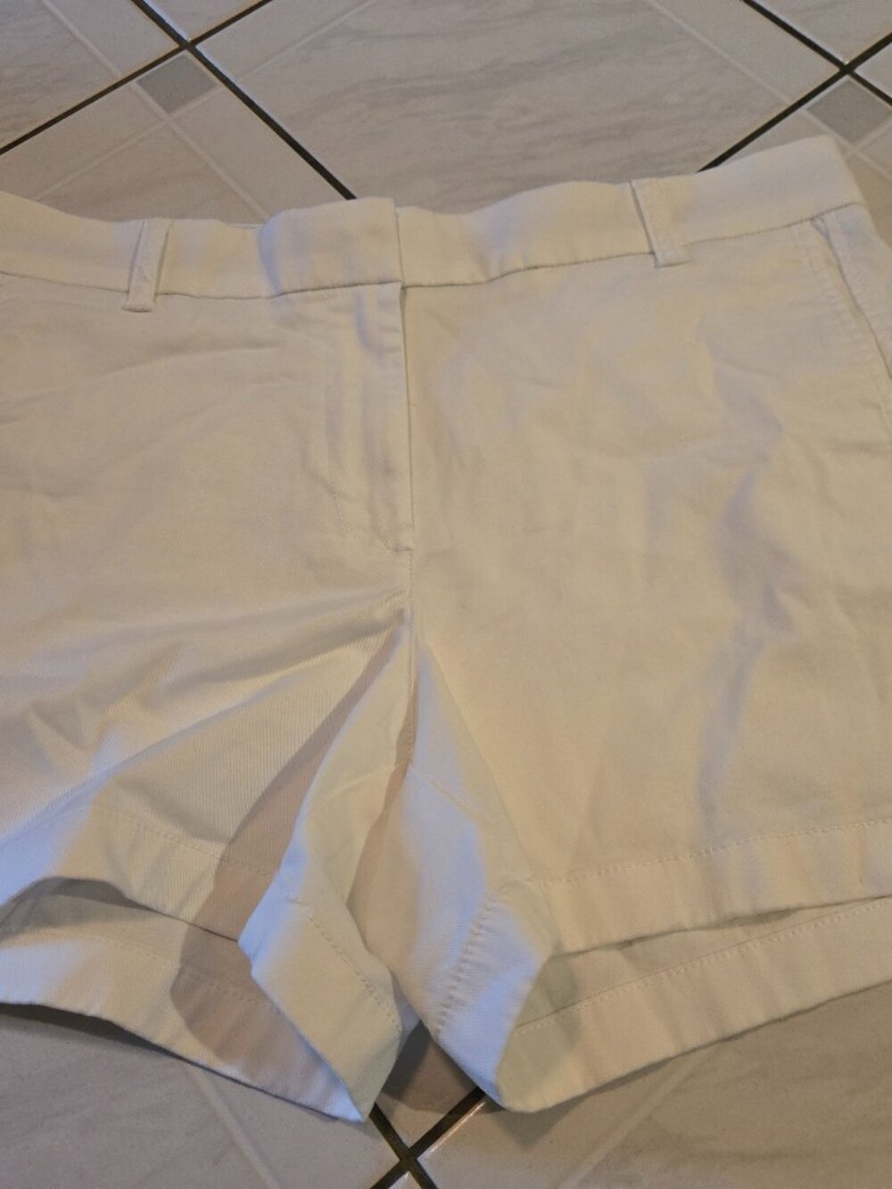 NWT J Crew 4" Chino Shorts White 12